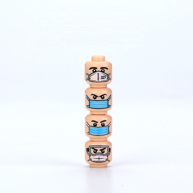 MOC City Face Heads Mini Actio - огляд і ціна Lego Minifigure Holder