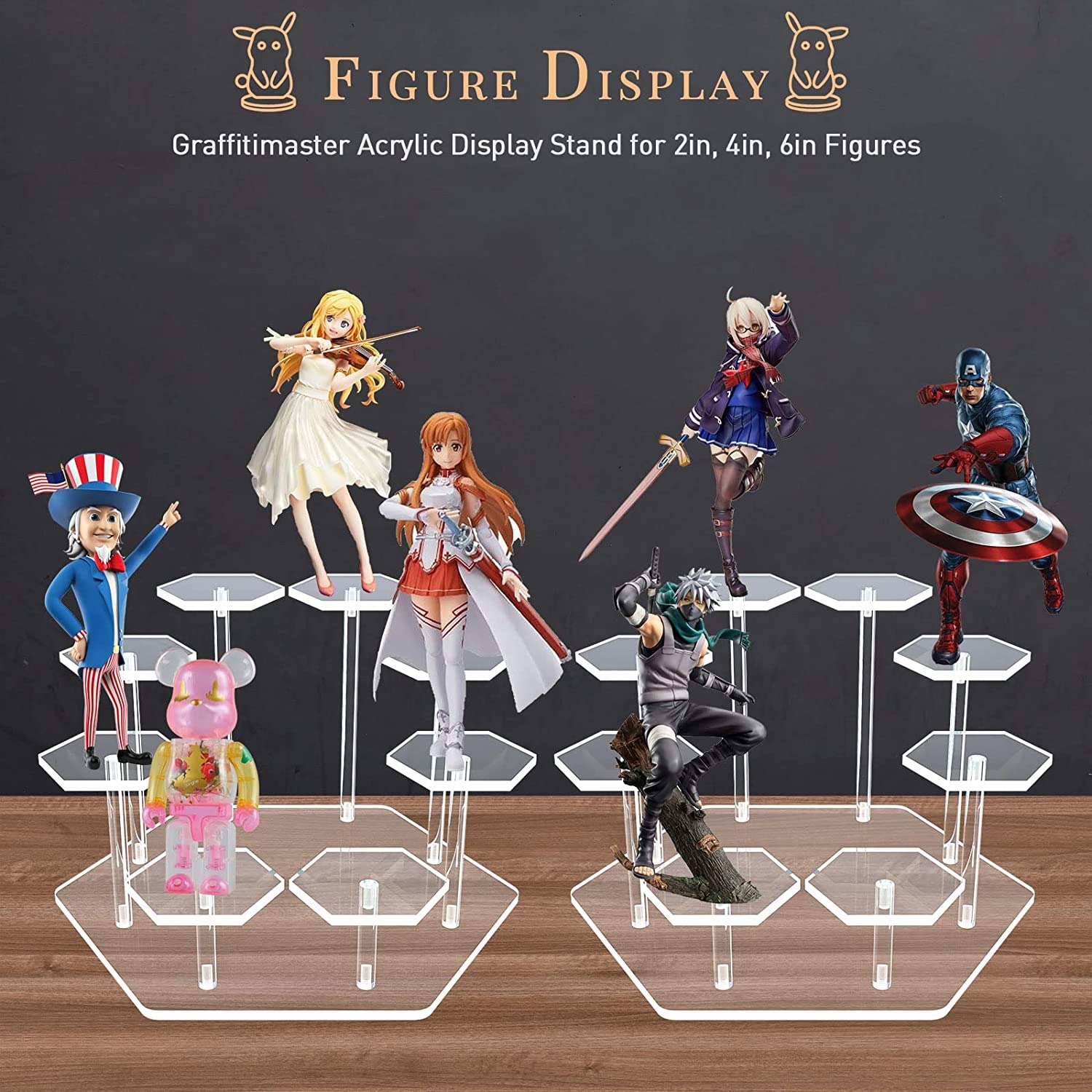 8/9 Tier Acrylic Display Stand - огляд і ціна Pop Display Shelf
