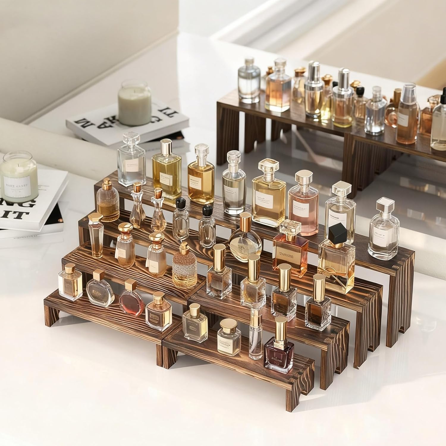 2 Tier Wooden Cupcake Stand Se - огляд і ціна Display Risers Set
