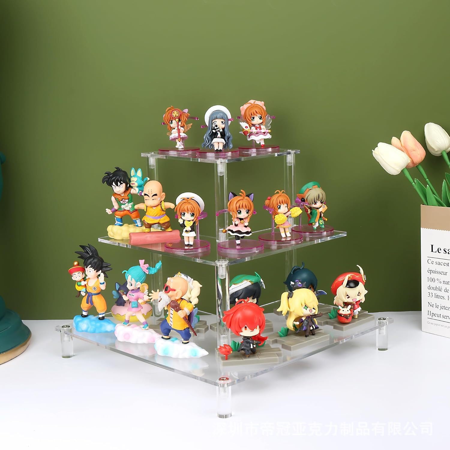 3 Tier Acrylic Display Riser,  - огляд і ціна Pop Display Shelf