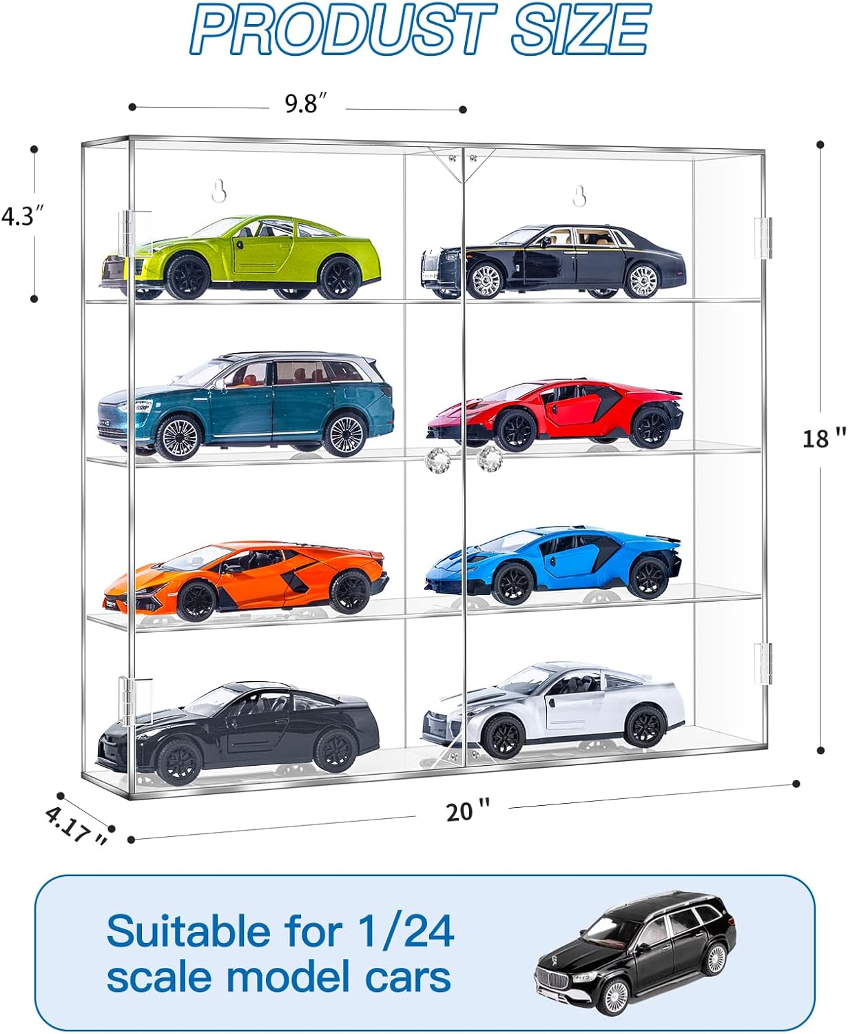 Acrylic Display Case for 1/24  - огляд і ціна Display Case Acrylic