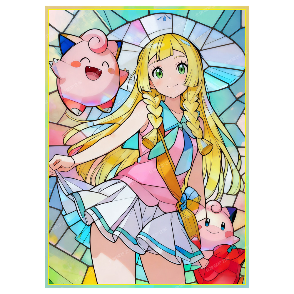 60PCS  Anime Pokemon Lillie Fi - огляд і ціна Pokemon Binder Card