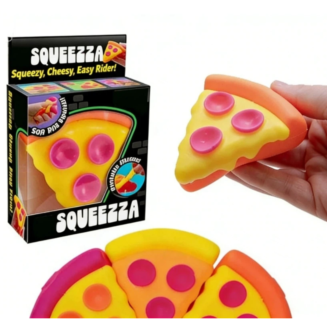 Schylling Needoh pizza Stress  - огляд і ціна Fidget Cube Original