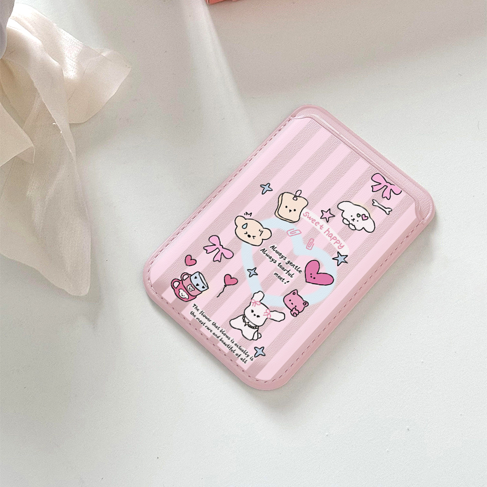 Cute Girly Sketch Style Leathe - огляд і ціна Card Top Loader