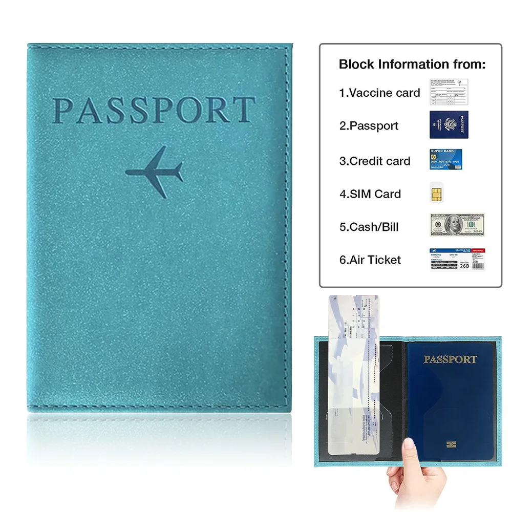 Passport Cover Blue Color Pu P - огляд і ціна Card Top Loader