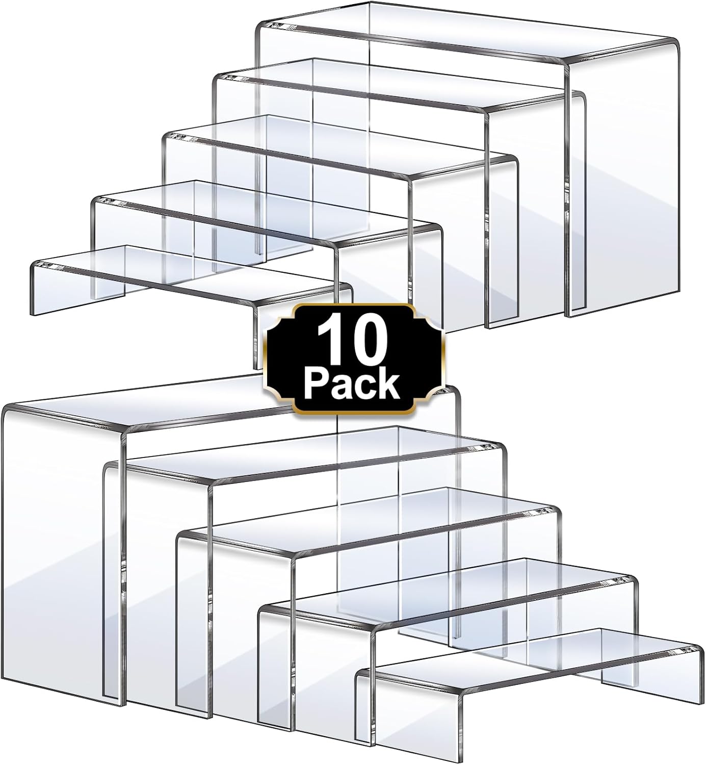 Acrylic Risers 10 Pcs 2 Set Di - огляд і ціна Display Risers Set