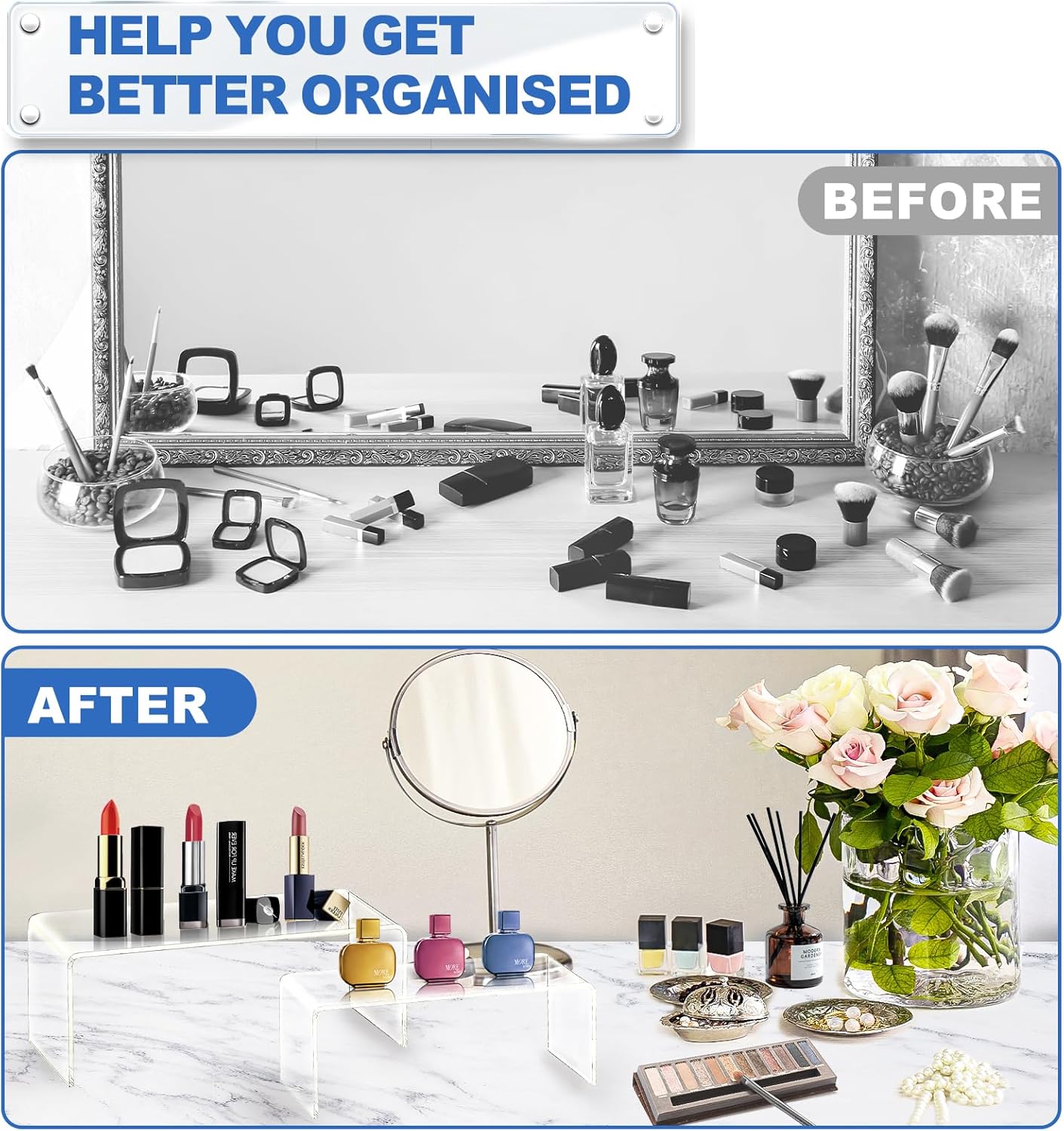 Acrylic Risers 10 Pcs 2 Set Di - огляд і ціна Display Risers Set