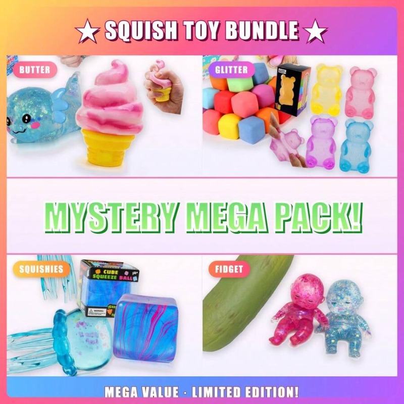 Holiday Squishy Mystery Blind  - огляд і ціна Mystery Box Blind Bag