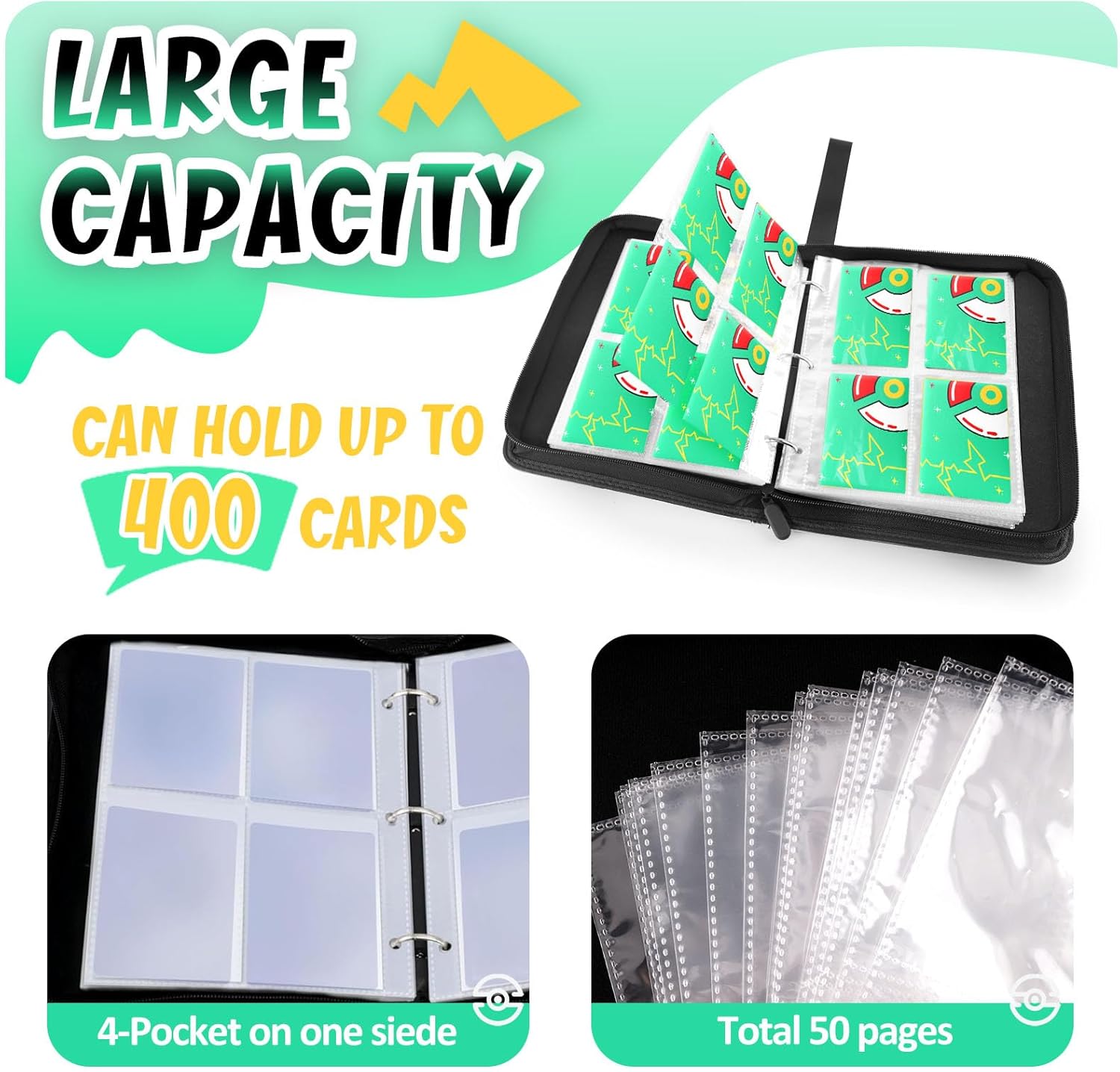 400 Pockets Card Binder with 5 - огляд і ціна Trading Card Binder