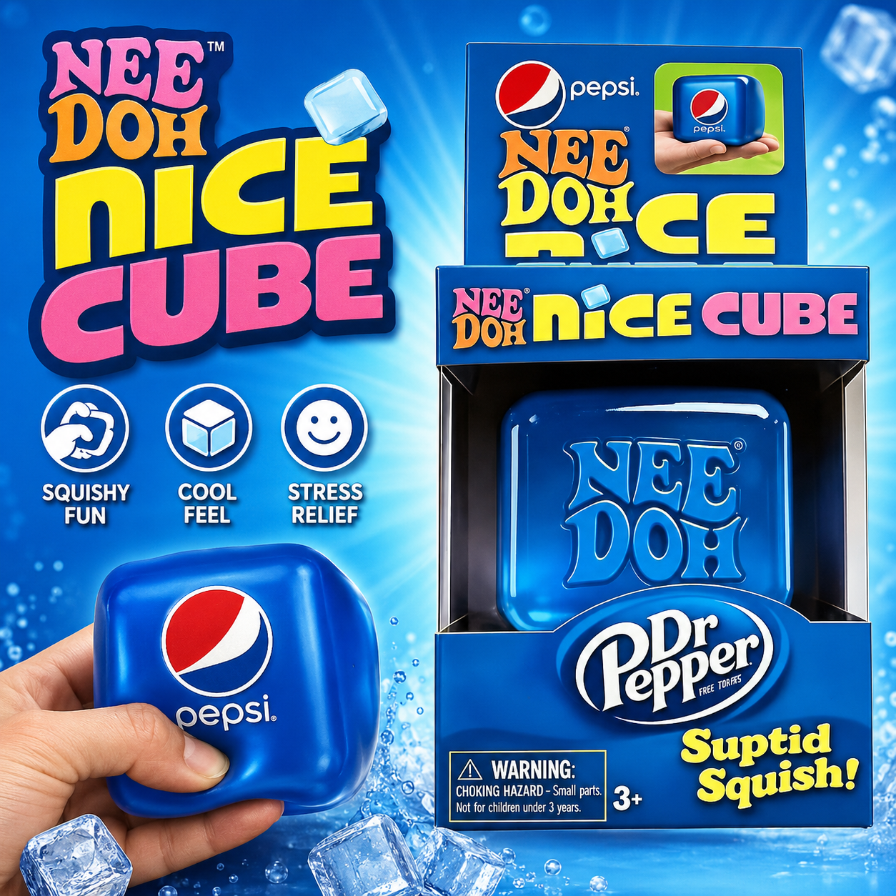 In Stock 2026 Needoh Squeeze S - огляд і ціна Fidget Cube Original